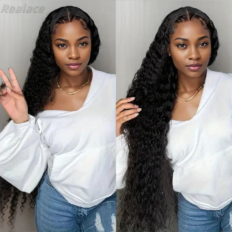 

30 Inch Transparent 13x6 Lace Frontal Wig Human Hair 100% Brazilian Curly Wigs Natural Deep Wave Front Cheap For Women Choice