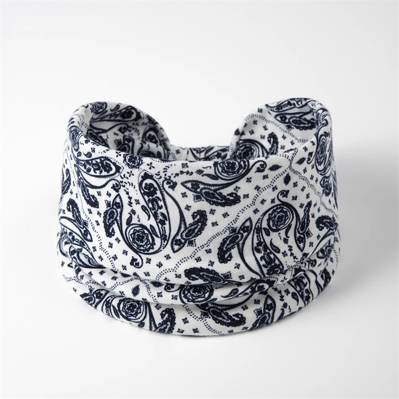 Paisley Headband Elastic Hair Band For Women Life Tree Turban Twist Wide Head Wrap Yoga Sports Fitness Makeup Boho Headwear