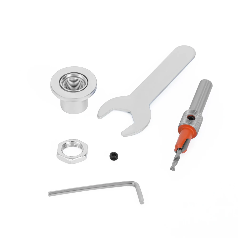 AURWOF 1 8Mm Vỏ HSS Mũi Khoan Gỗ Router Bit Bộ Dao Phay Vít Hút Remon Phá Hủy