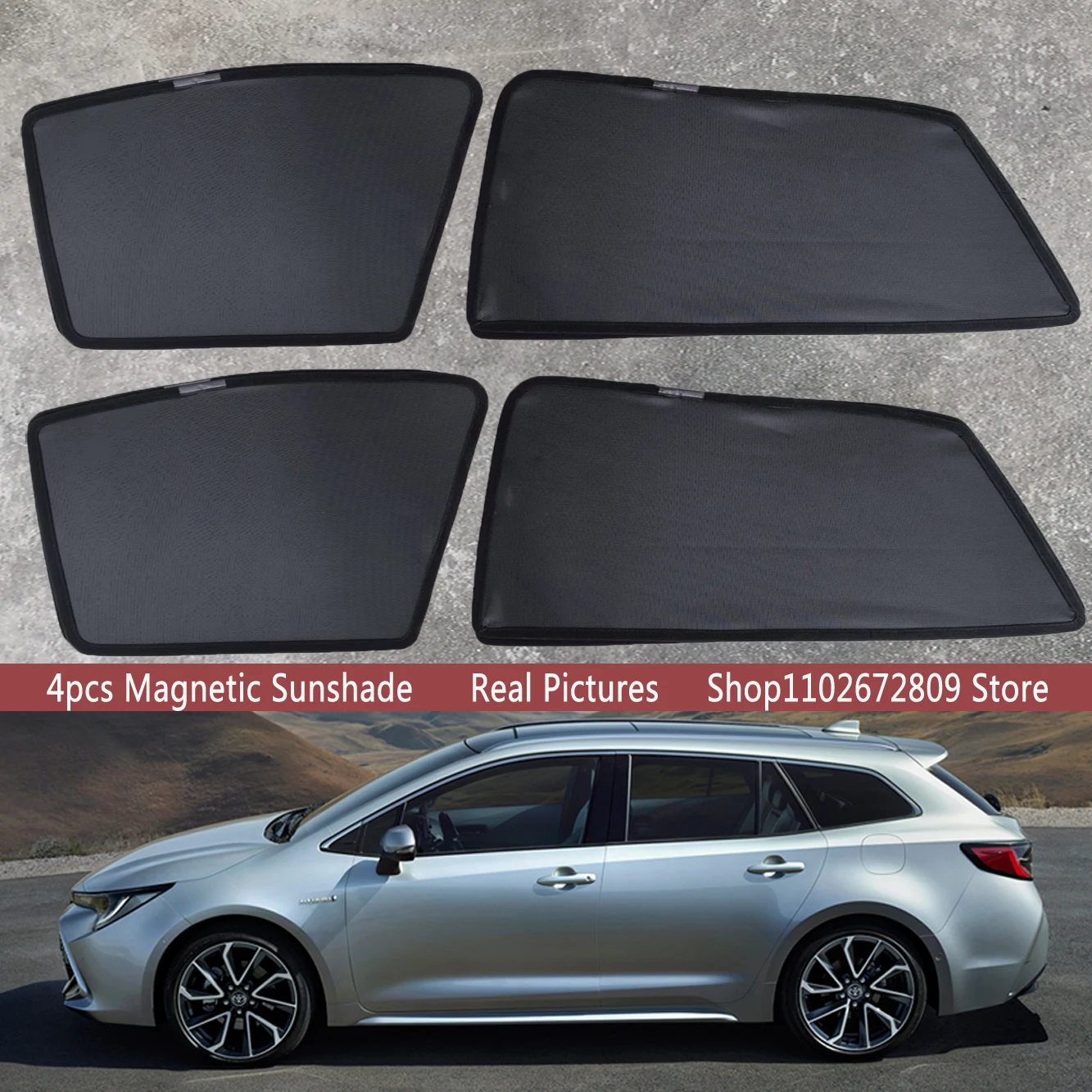 Magnetic Car Sunshade Shield Front Windshield Sun Shades For Toyota Corolla E210 Touring Sports Estate 2020- 2024 Suzuki SWACE