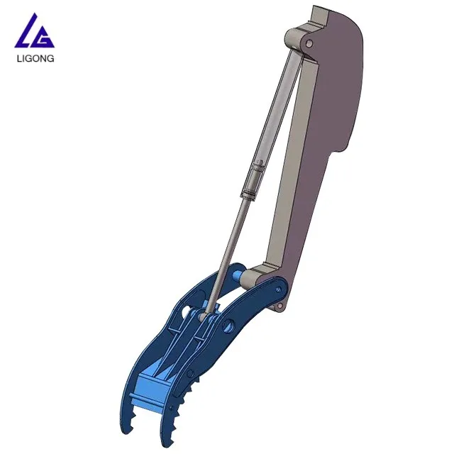 นิ้วมือไฮดรอลิกยี่ห้อ Ligong สำหรับรถขุดขนาดเล็ก, นิ้วมือสำหรับตักดิน, นิ้มมือแบบปรับได้