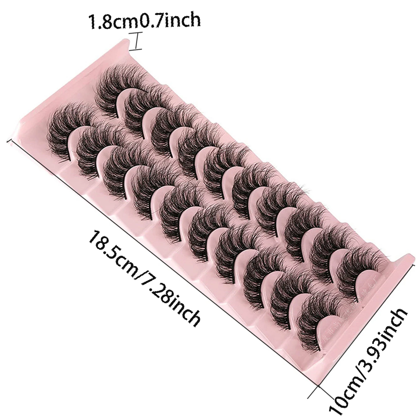 10 paia di ciglia finte soffici e spesse super arricciate, adatte per feste sul palco, aggiunta di una bellezza affascinante e lucida