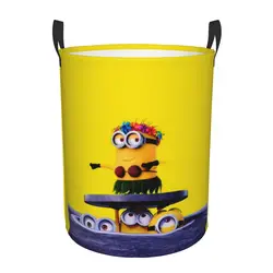 Personalizzato Minions Anime Cartoon cesto della biancheria cesto portaoggetti per vestiti di grandi dimensioni giocattoli Bin Organizer per la scuola materna