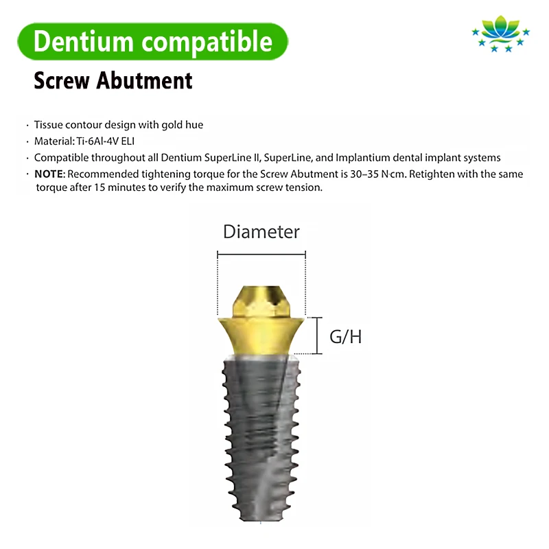 Multi Unit Abutment MUA Straight Titanium Base CAD/CAM Screw Retained Lab Prosthetic Parts Compatible Dentium OEM Factory Direct