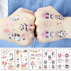 Rocooart Panda Sheep Pink Tattoo Stickers For Girls Birthday Party Present Fake  Waterproof Temporary Tattoo Kids Taty