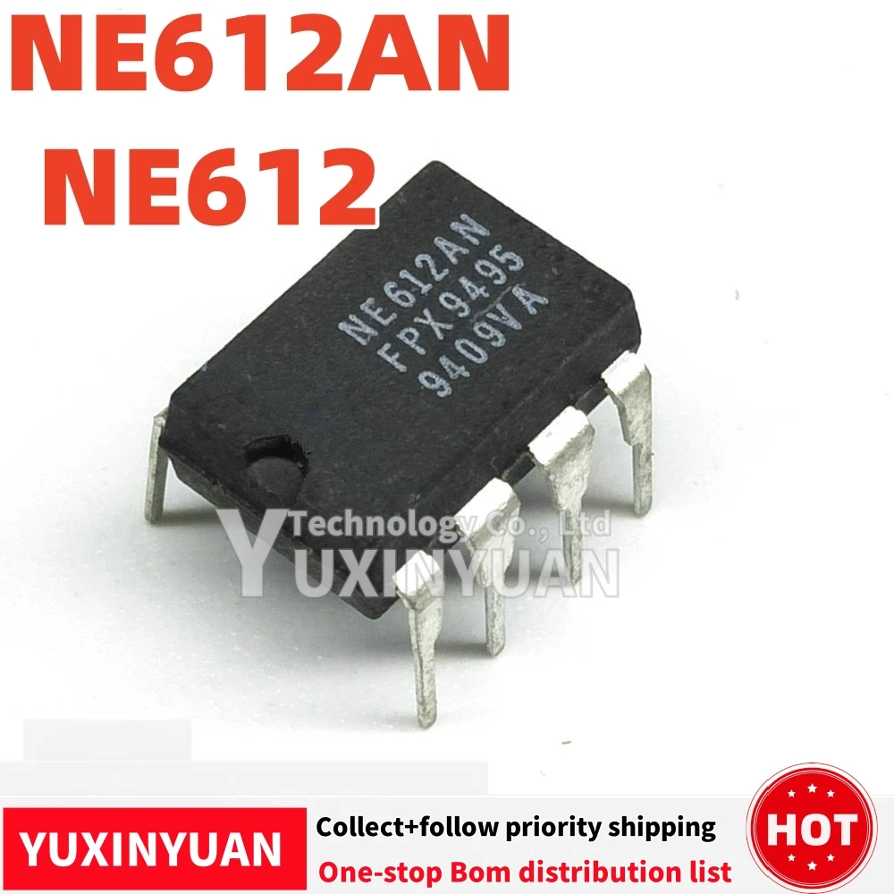 1PCS   NE612AN  NE612  DIP8  IC IN STOCK  100%good YUXINYUAN