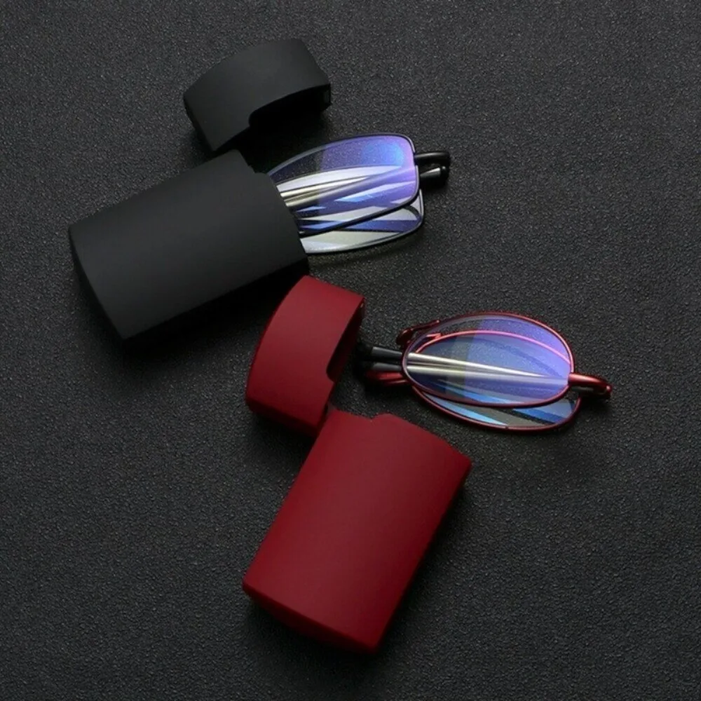 Geschenketui, faltbare Lesebrille +1,00 bis +4,00 Stärke, für Männer und Frauen, Anti-Blaulicht-Weitsichtigkeitsbrille – Detail 3