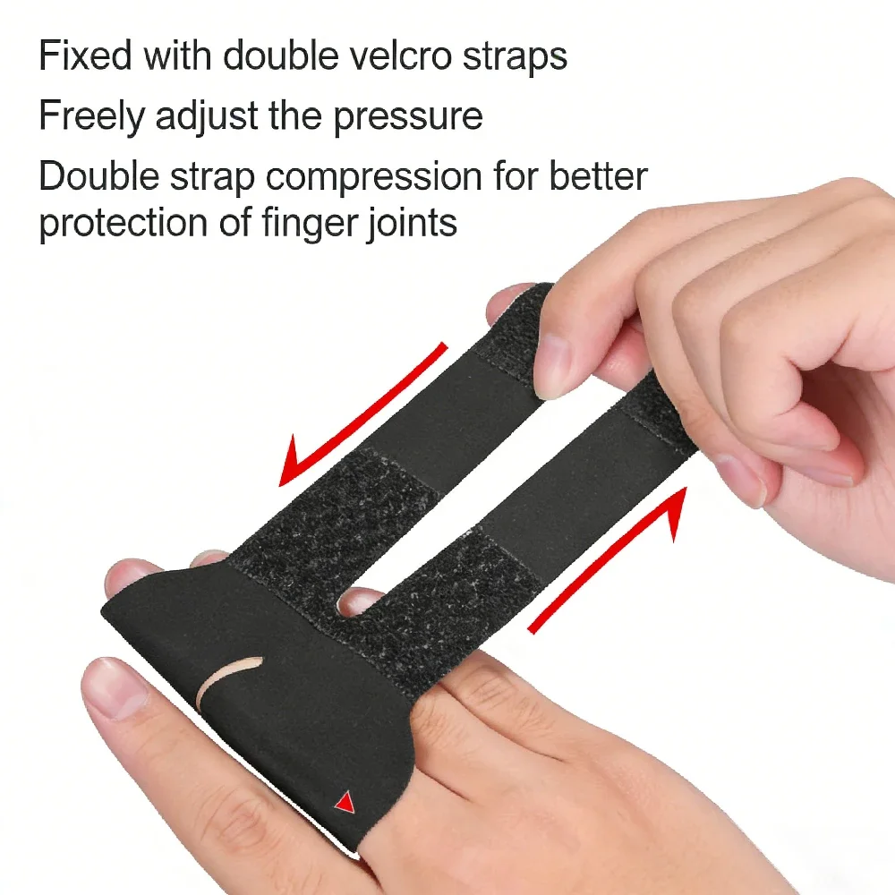 1PC Adjustable Finger Splint & Support Brace 1PC, Finger Joint Protector Sleeve for Basketball, Volleyball and Sports - view 3