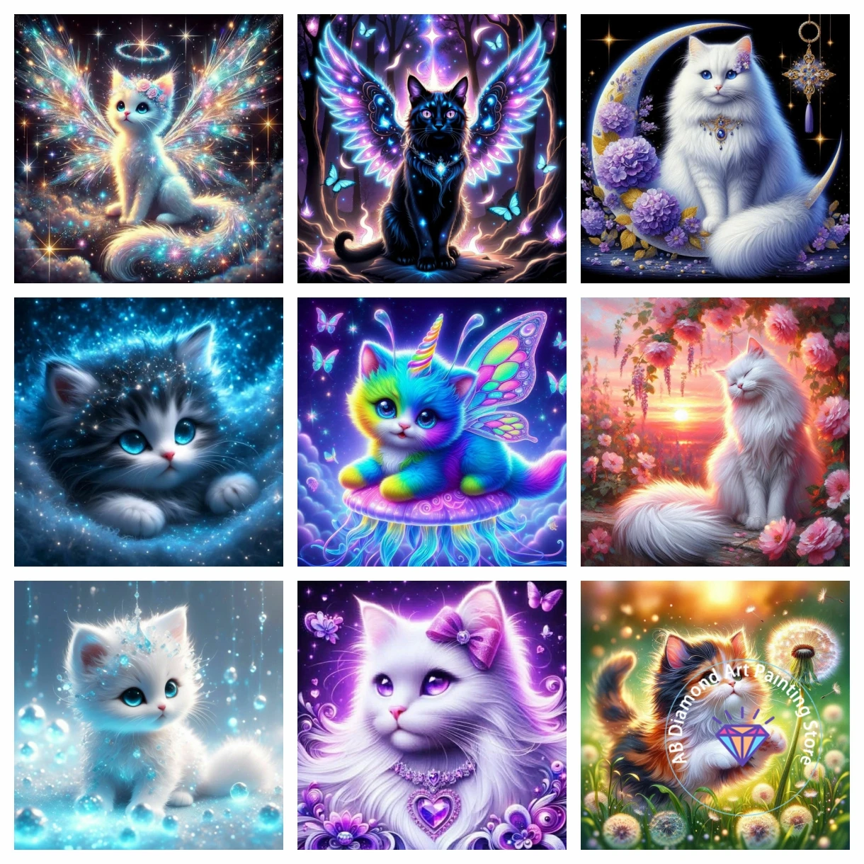 Verträumte Tiger Katze Diamant Malerei Kit 5D DIY Cartoon Diamant Stickerei Kreuz handgemachte Kunst Kinder Geschenk Home Dekoration