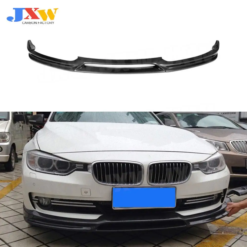 

Carbon Fiber Front Bumper Lip Chin Spoiler Auto Car Style For BMW 3 Series F30 Standard Base Sedan 4 Door 3D Style 2013-2017 FRP