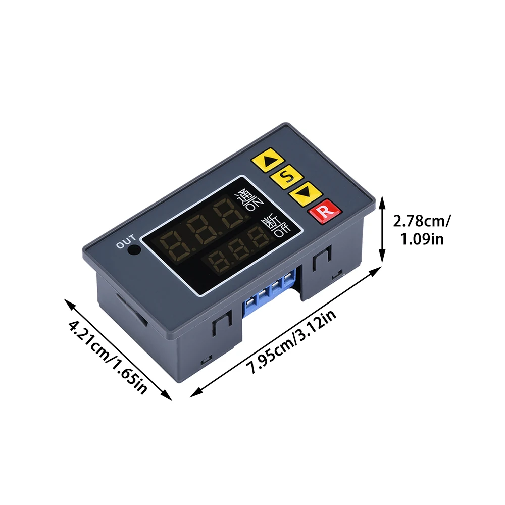 AC 110V 220V DC12V 24V relè di ritardo digitale Display a LED ciclo Timer interruttore di controllo interruttore modulo relè di ritardo