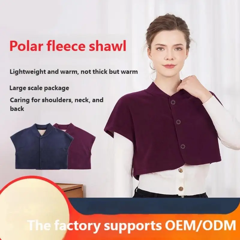 

Fleece Shawl Providing Warm Warmth For Shoulder And Neck In Autumn Winter And Spring Season Y08E