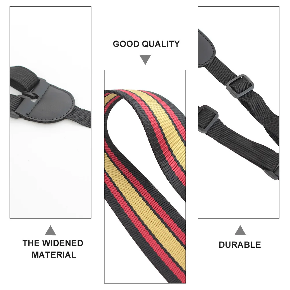 

No Drill Adjustable Nylon Ukulele Strap Comfortable Stay Secure Non-Slip Ukulele Neck Belt Instrument Accessories Gift