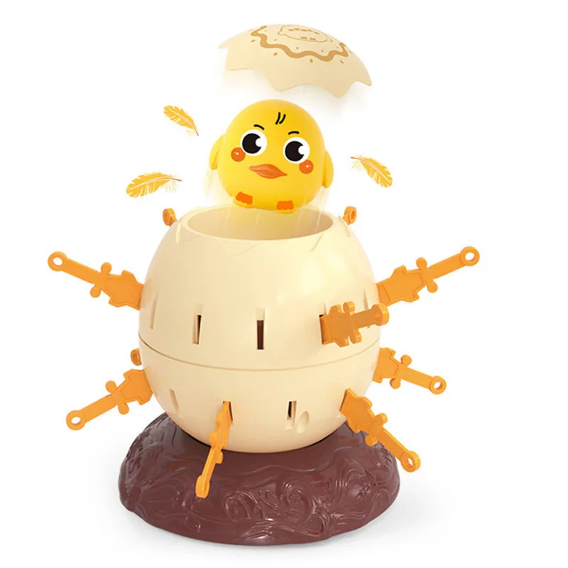 Funny Pirate Barrel Toys Pop Up Small Chicken Frog Penguin Pirate Bucket Lucky Game Jumping Pirates Bucket Sword Stab Tricky Toy