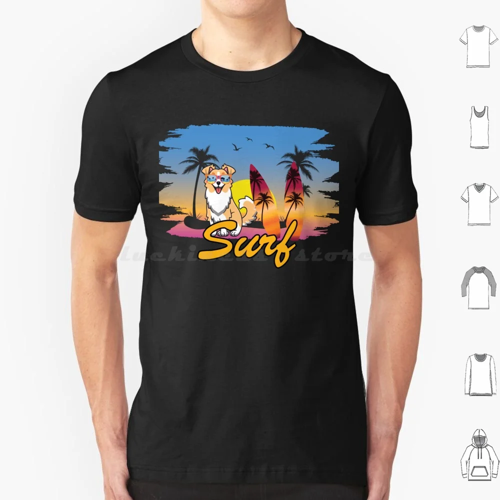 

Summer Day Surfing Pug T Shirt Cotton Men Women DIY Print Hello Summer Holiday Pug Beach Cocount Dog Holiday Dog Surfing