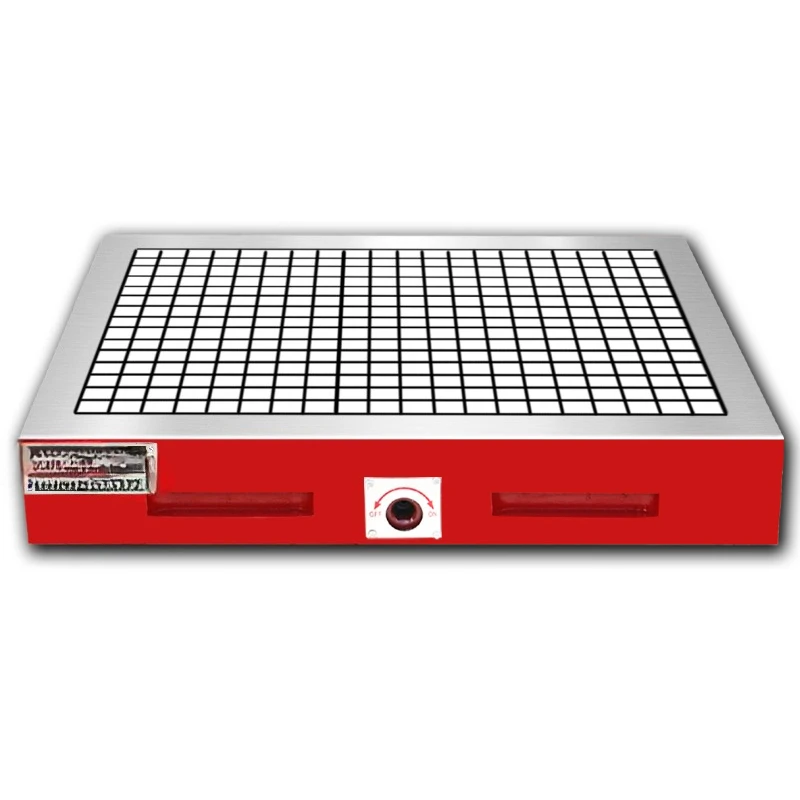 Powerful disk, permanent magnet chuck, manual checkered chuck
