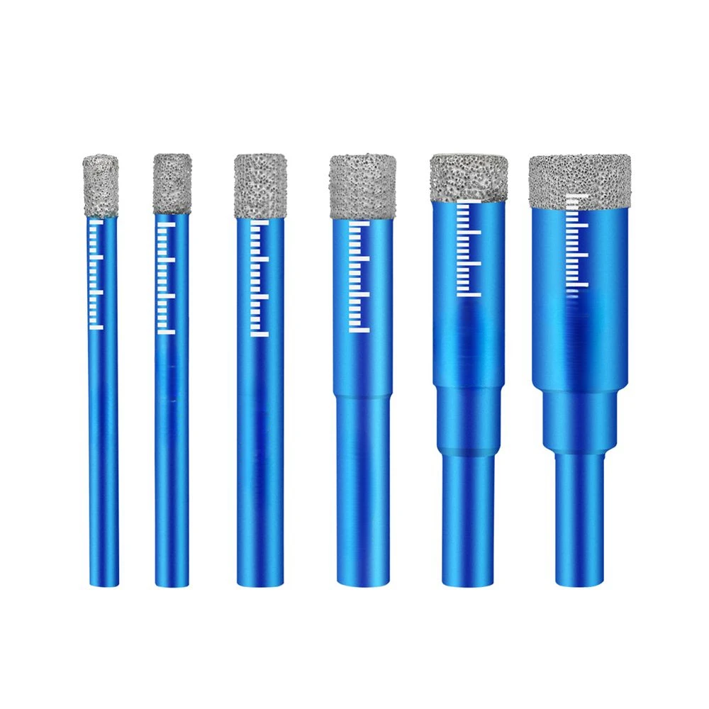 6mm 8mm 10mm 12mm 14mm 16mm Diamond Dry Core Welded Advanced Anhydrous Glass Drill Bits for Glass Granite Porcelain Tile Marble
