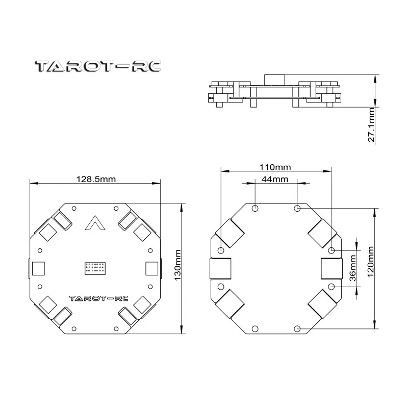 Tarot High Current Distribution Board Power Management Module 12S 480A Power Supply Board for Agricultural Drone TL2996