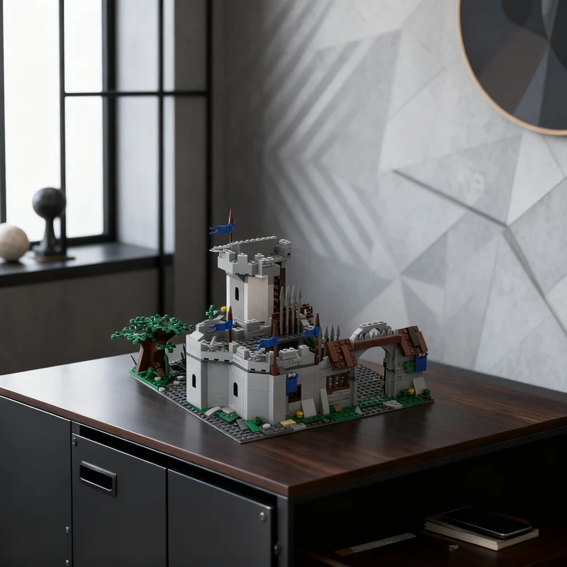 

Набор строительных блоков MOC Strongarm Castle Kingdoms, 702 детали, для самостоятельной сборки, креативный подарок, коллекционный предмет, декор для демонстрации, премиум-класс, для взрослых и детей, для рабочего стола