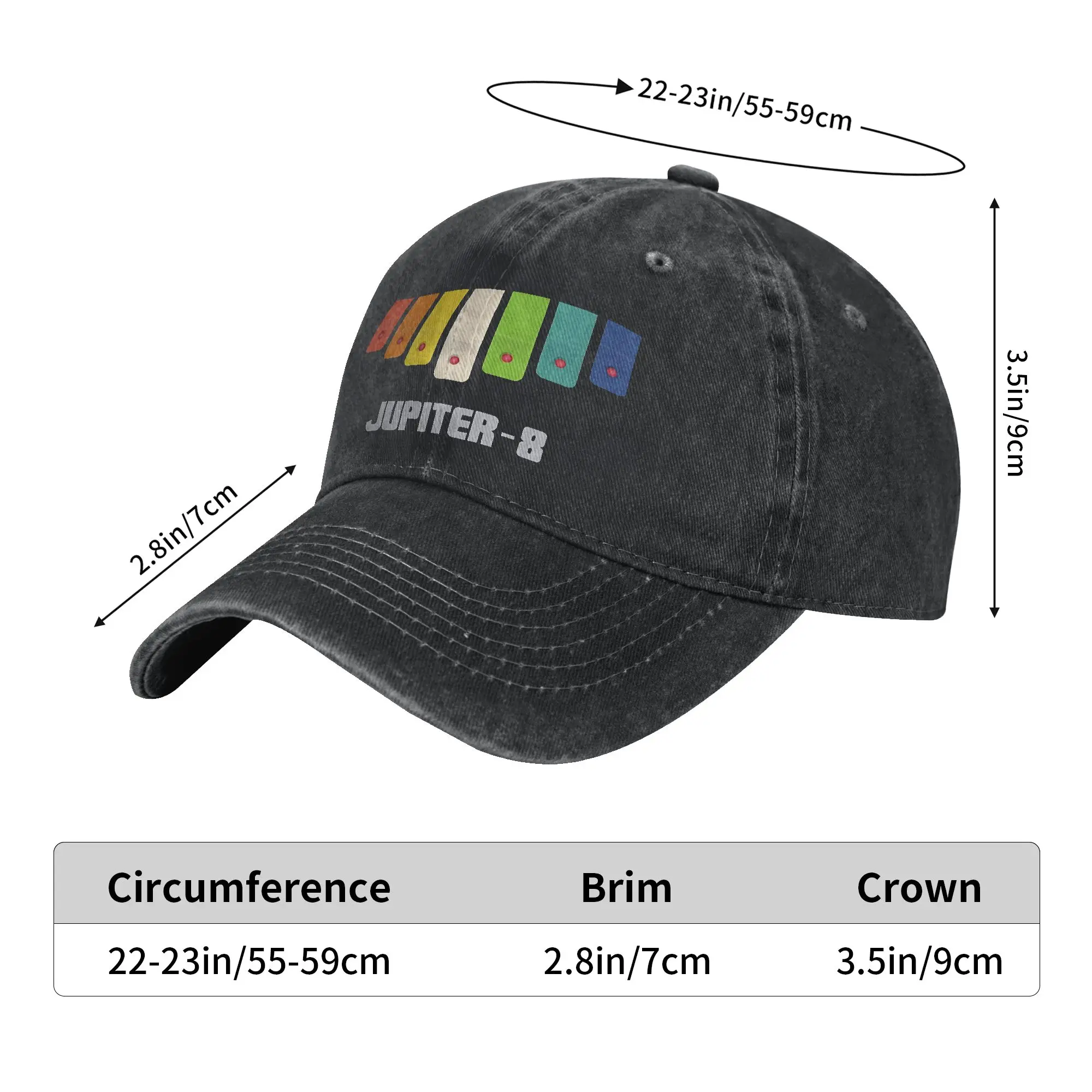 Men Women Roland Jupiter 8 Rainbow Cap Outfits Baseball Caps Classic  Trucker Hats Adjustable