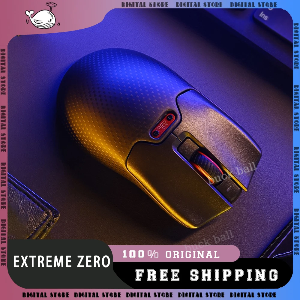 

Txeew Extreme Zero Gamer Mouse 3Mode 2.4G/Bluetooth/USB 43G Lightweight Mouse PAW3395 4800DPI E-Sport Gaming Mouse Office Gifts