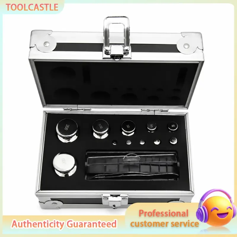 Lab Calibration Mass Weight Set, Stainless Steel OIML M1 F2 F1 Grade, 1mg to 5kg 2kg 200g for Electronic Balance Verification