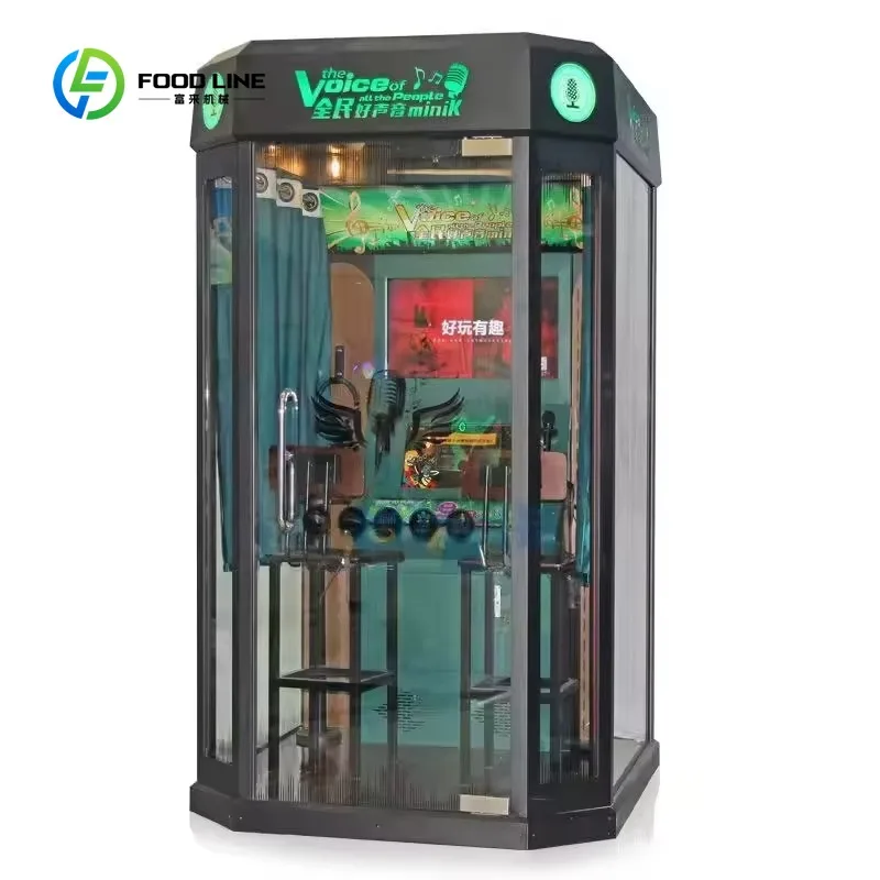 Customized Soundproof Mini Karaoke Singing Booth 2 Player Coin Operated for Mall Commercial Use CE Certified
