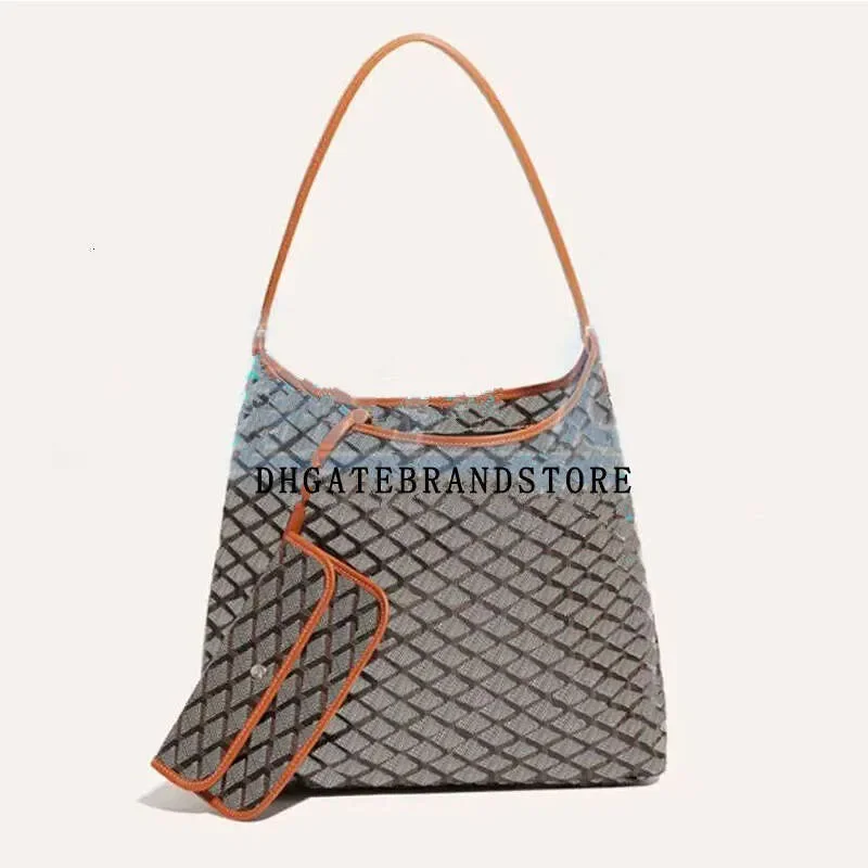 

Womens Tote Designer Shoulder Bags Boheme Hobo Bury Canvas Leather Underarm Hobo Shoulder Composite Bag Purse Wholesale Price