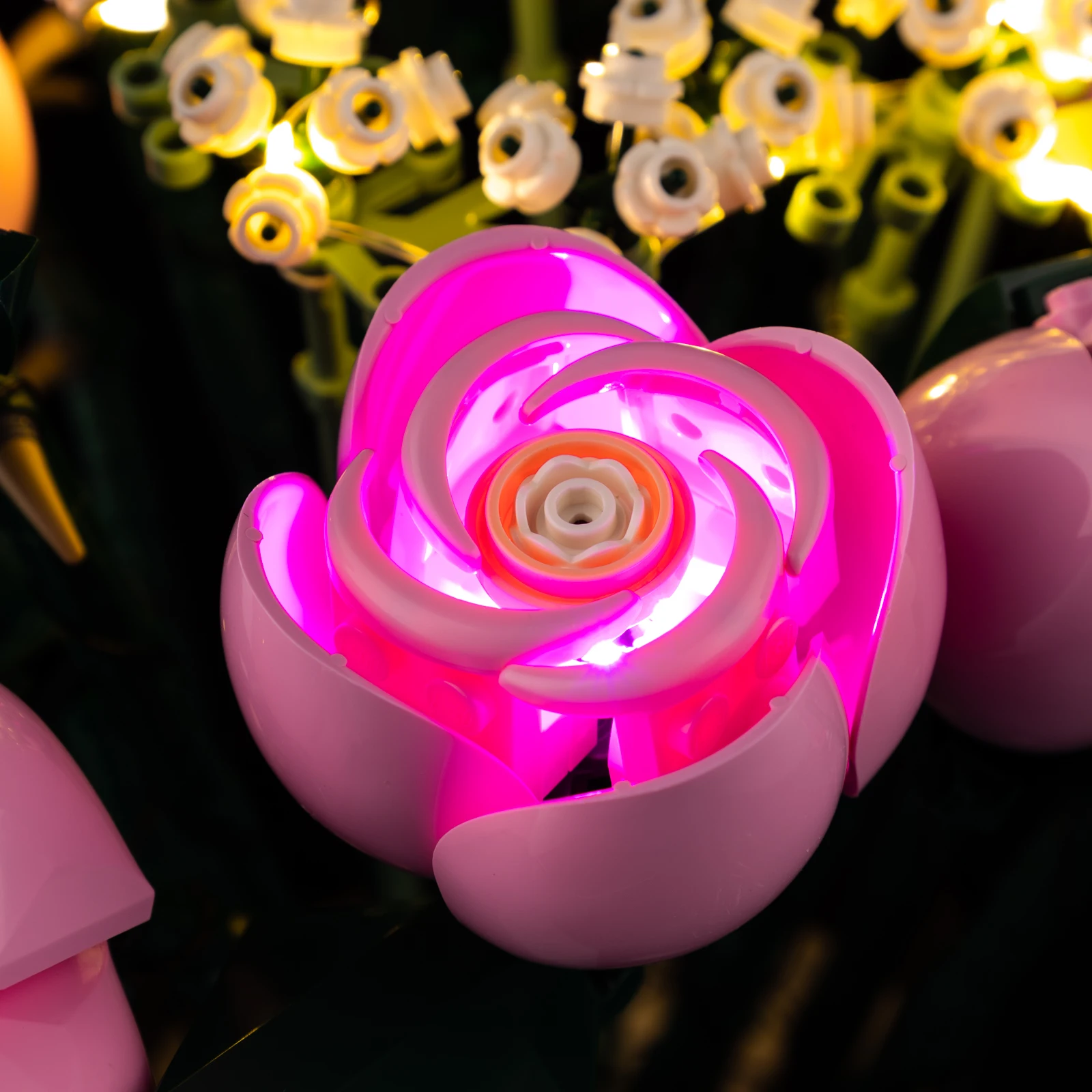 Conjunto de iluminação para LEGO Bouquet of Roses 10374 versão RC não inclui bloco de construção (apenas kit de luz LED)