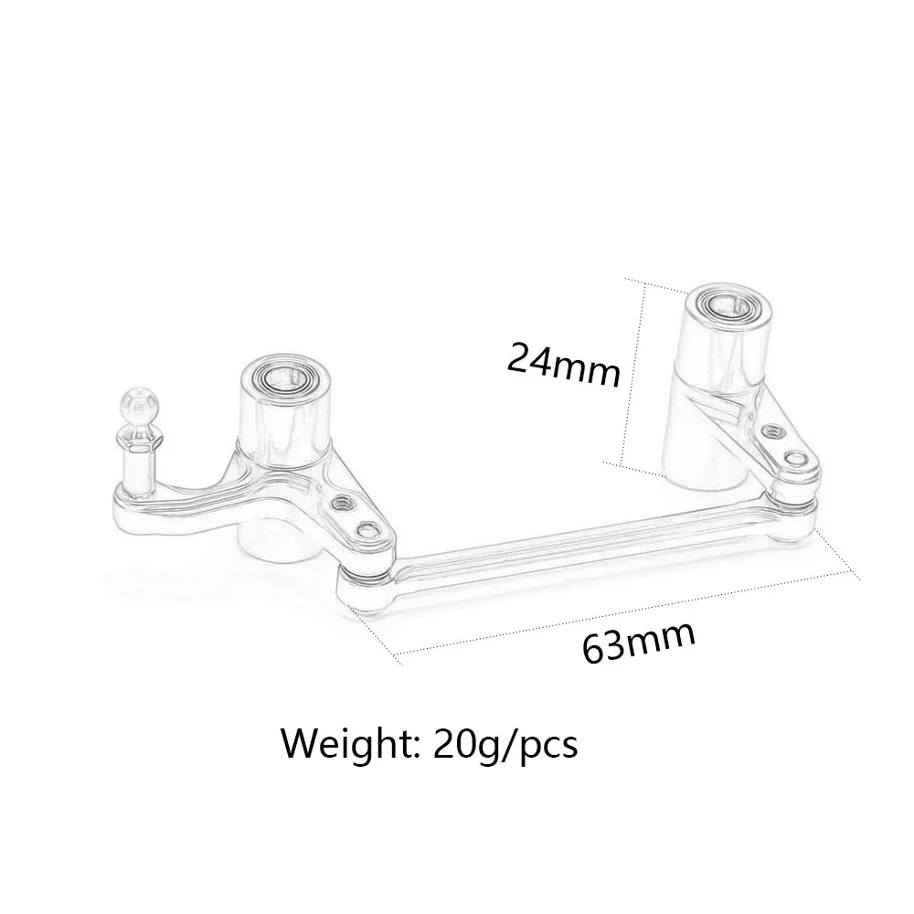 Aluminum Alloy #101214 Steering Assembly Bellcrank for RC Car HPI 1/10 Ken Block WR8 Bullet MT ST 3.0 Flux  Accesorios