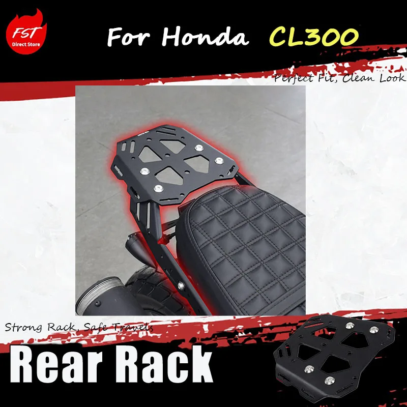 For H-o-n-d-a CL300, customized aluminum rear rack bracket for motorcycle parts with seamless installation without damage