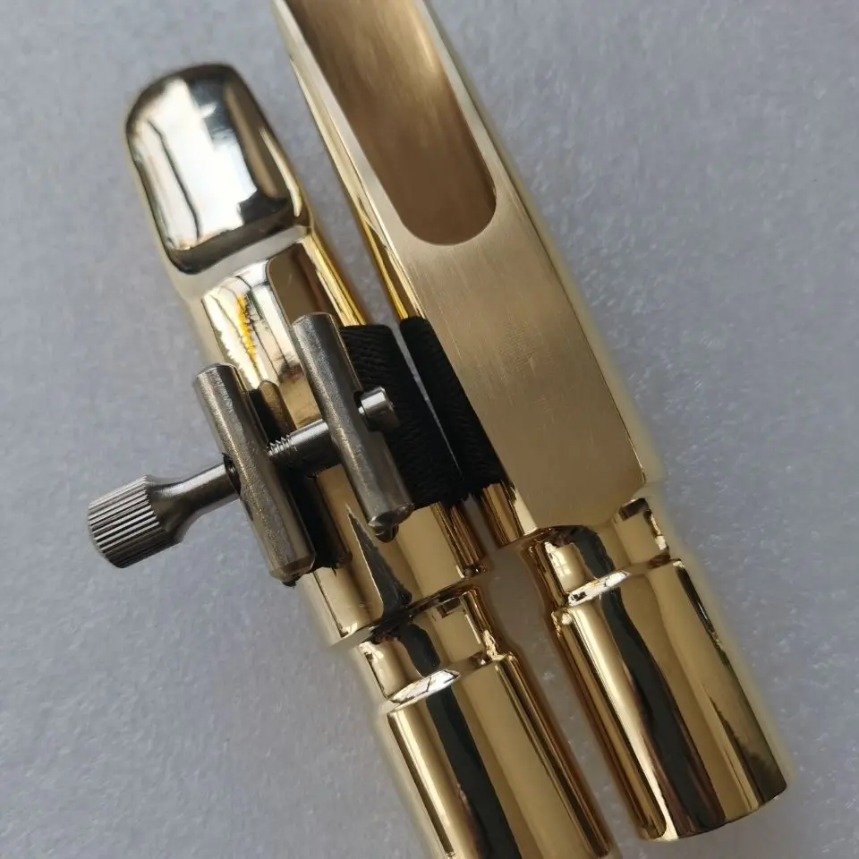 

Golden Baritone saxophone mouthpiece brass gold-plated high-quality Baritone mouthpiece accessories professional-grade tone