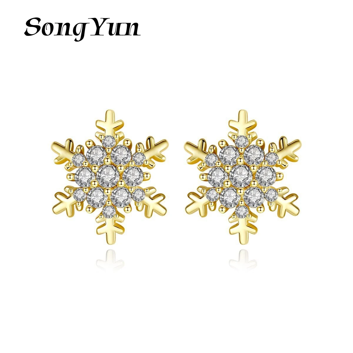 

SongYun Jewelry MHT Quality Brass Stud Earrings Dangle CZ 7A Zircon Valentine Gift Best Friend Gift Women Earring Jewelry