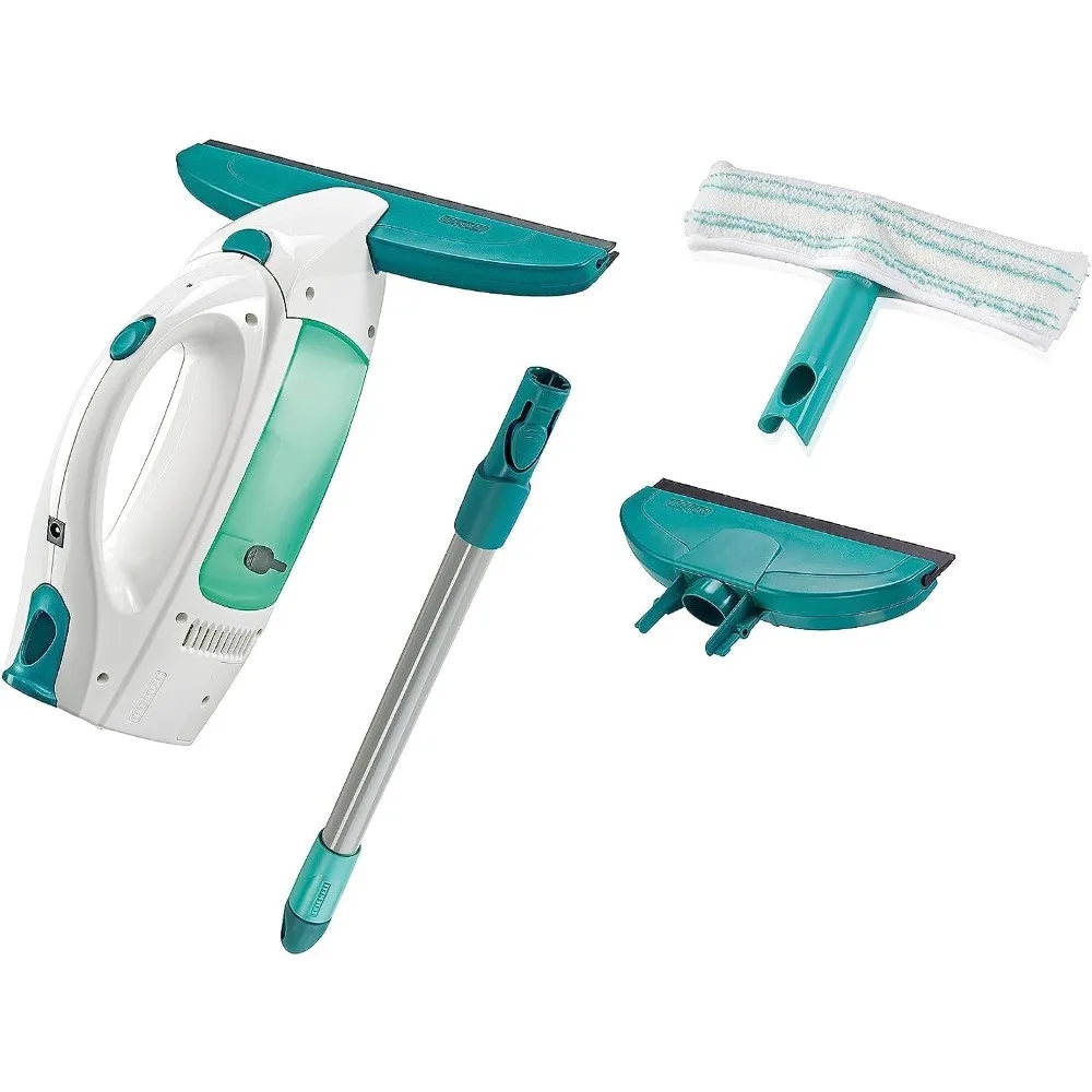 

HAOYUNMA Dry & Clean Window Vacuum Cleaner Set with 43cm Handle and Washers, Window Cleaning Kit Up To 35 Minutes of Po