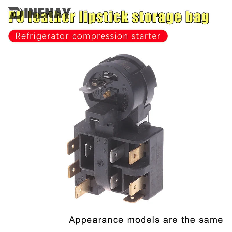 Refrigerator Compressor PTC Starter QP3-12A Relay Overload Protector For Haier Midea Royalstar Refrigerator Part