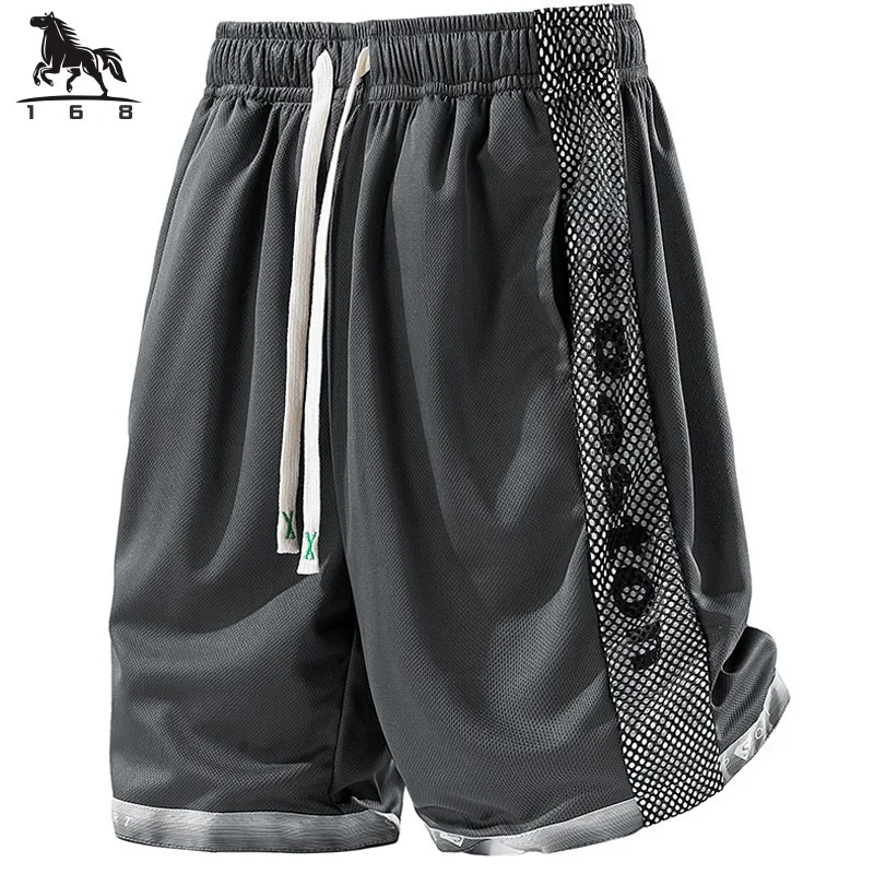 

Мужские шорты M-6XL, 7XL, 8XL, новые летние мужские шорты, повседневные спортивные брюки Ice Shreds, спортивные брюки для фитнеса с пятью точками, рабочие шорты