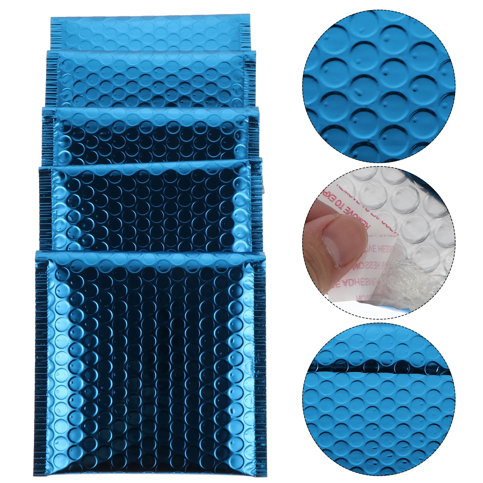 50 قطعة حقيبة بريد فقاعة مغلفات مبطنة ذاتية الختم مقاومة للماء وخفيفة الوزن لمتجر الشحن عبر الإنترنت كيس التعبئة والتغليف الحرفية