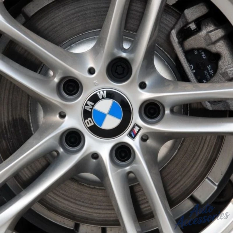 4 autocollants décoratifs pour voiture, emblèmes de moyeu de volant, autocollants DIY pour BMW M 2 4 5 7 Performance G30 E60 E31 X5 X4