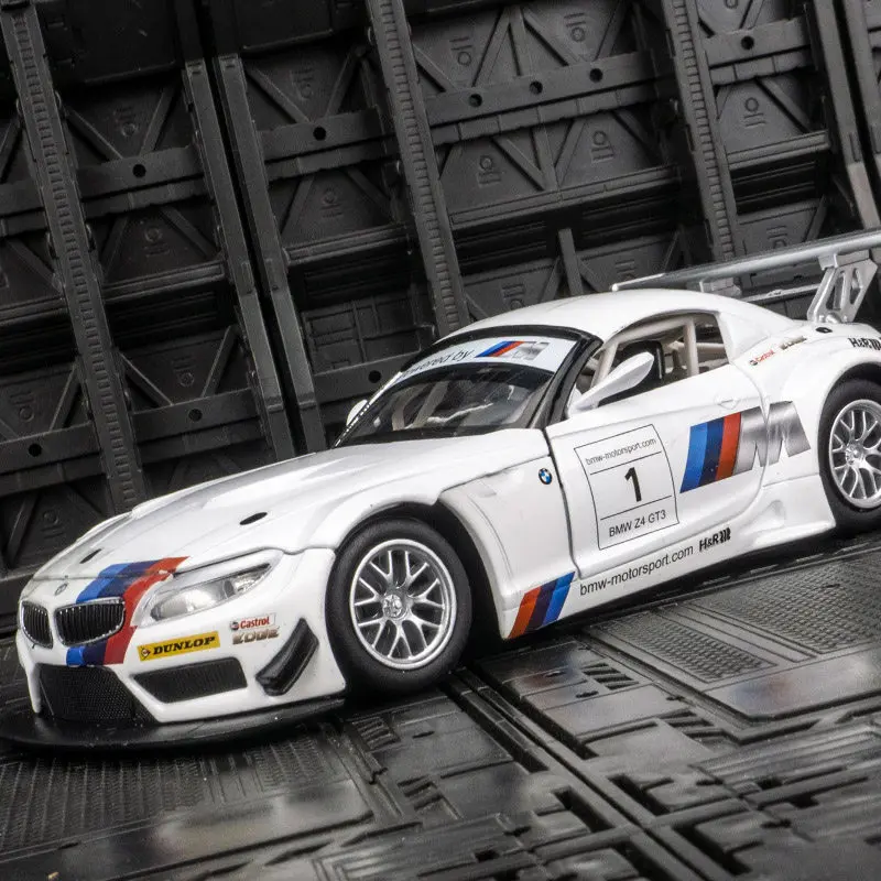 

1:24 BMW Z4 Alloy Track Racing Car Model Diecast Metal Toy Sports Car Model Simulation Sound and Light Collection Childrens Gift