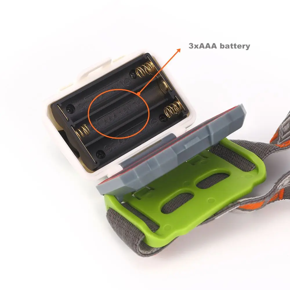 Faro LED estroboscópico blanco y rojo portátil senderismo camping - imagen 2