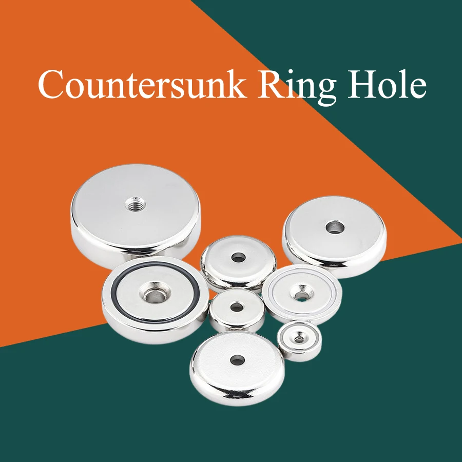 Countersunk Ring Hole Rare Earth Neodymium Magnets D16mm 20mm 25mm 32mm 36mm 42mm Strong Crafts Magnet N52 Salvage Magnets Parts