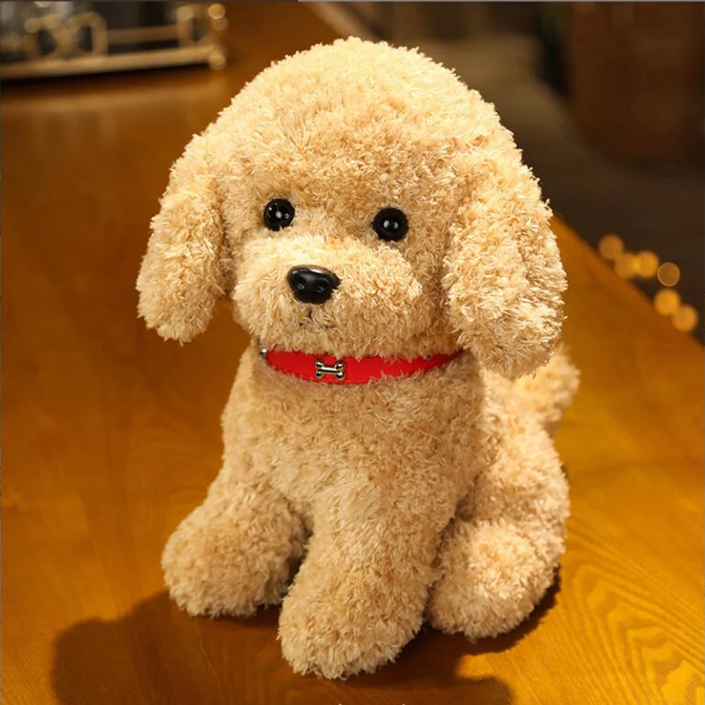 

Children's Simulated Sitting Teddy Dog Plush Toy Soft Stuffed Animal for Kids