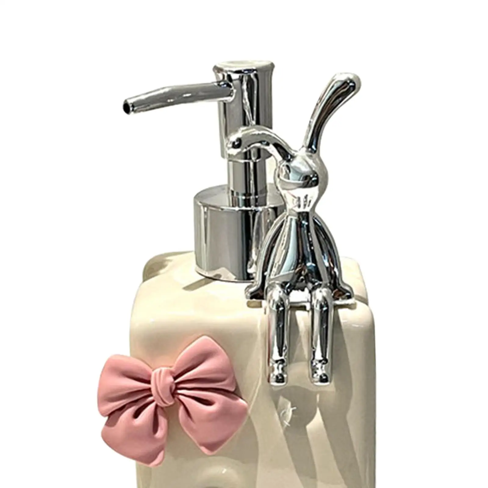 Manual Soap Dispenser Housewarming Gift Nordic Sturdy 400ml Pump Soap Container for Restaurant Farmhouse Vanity Hotel Washroom