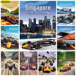 Formula Racing 5D Diamond Painting Kit F1 Car Diy Diamond Embroidery Cross Stitch Mosaic Sticker Home Wall Decor Adult Hand Gift