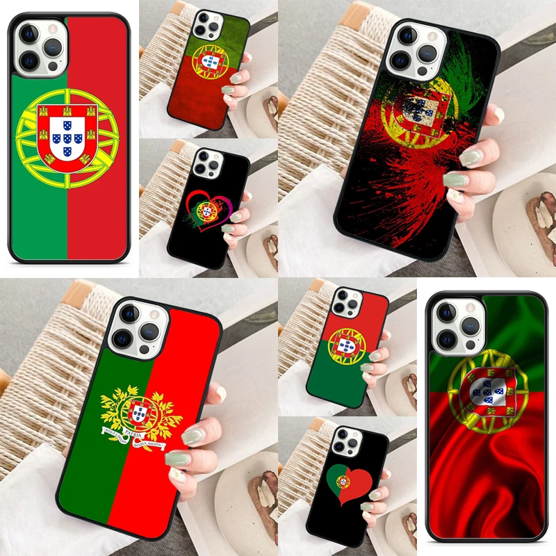 Portugal Flag Phone Case For iPhone 16 15 14 11 12 13 mini Pro  XR XS MAX Plus coque Cover Shell