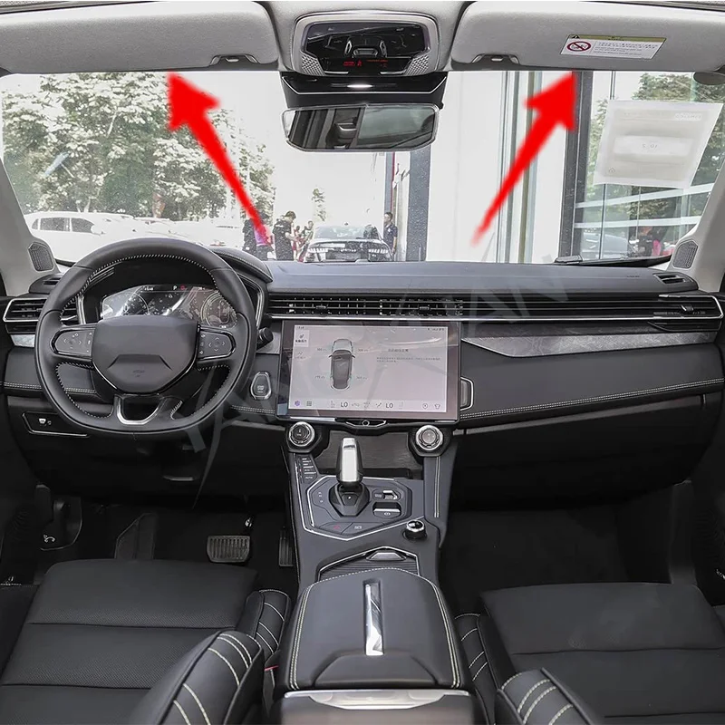 For Geely LYNK&CO 01 02 03 05 Car Front Sun Visor Auto Sunvisor Sun Shield With Glass Mirror Side Sun Visor High With Light