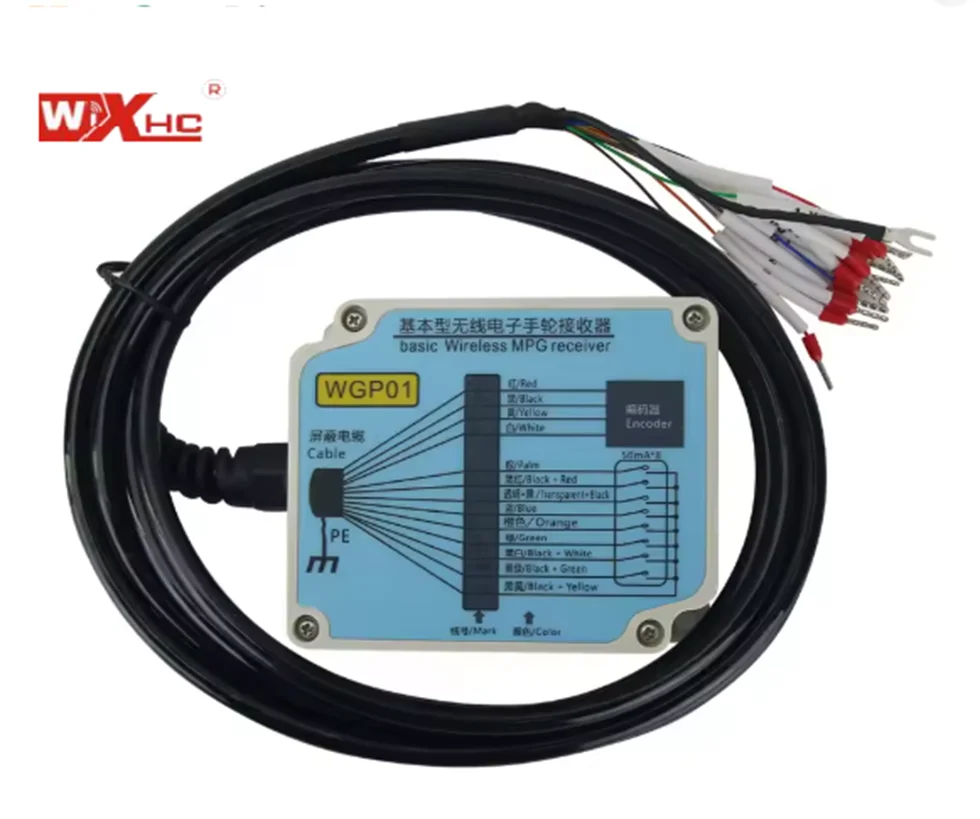 WIXHC Factory Sale Wireless Remote Control Pendant Jog Wheel with 40mts Working Distance  5axis AWGP with LCD Display for Fanuc