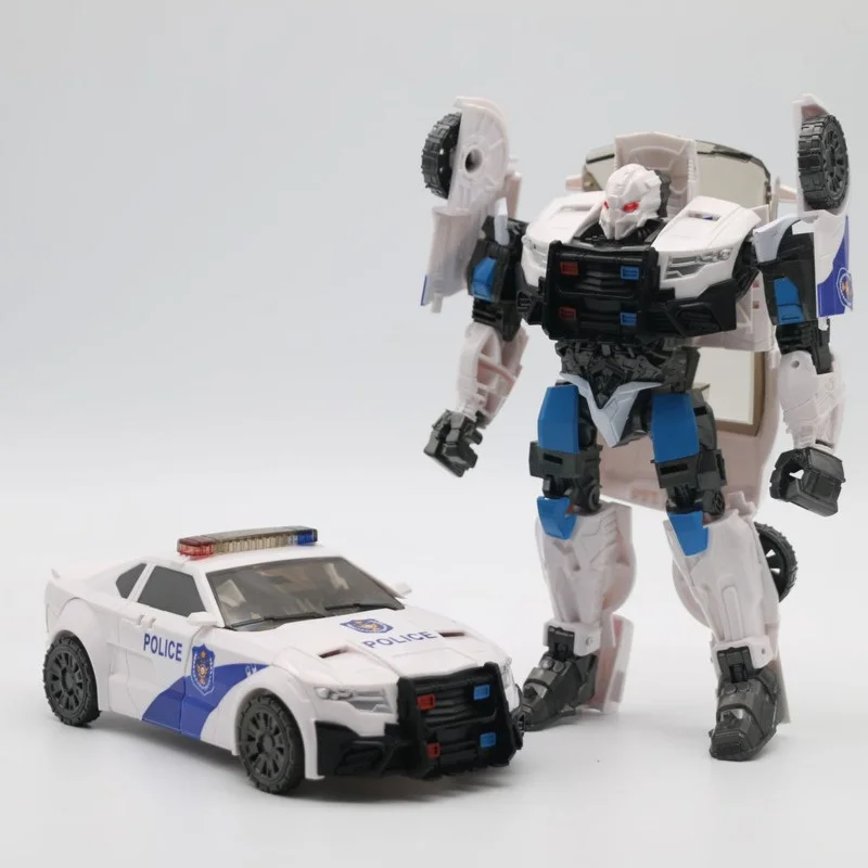 Bmb Barricade Aoyi H6001-5 Ko SS28 Transformatie Rollbar 6001-5 Film Anime Figuur Model Vervormbare Robot Auto Abs Speelgoed voor Kind