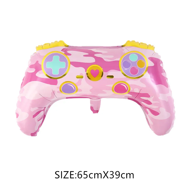 New Game Theme Controller Shape Aluminum Film Balloon Kids Birthday Party Internet Café Decoration Internet Café Photo Props