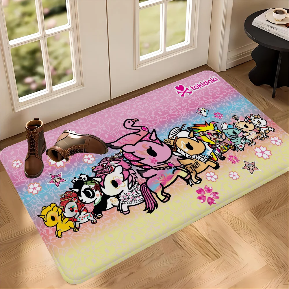 Japan T-Tokidokis Floor Mat Anti-slip Absorb Water Long Strip Cushion Bedroon Mat Alfombra